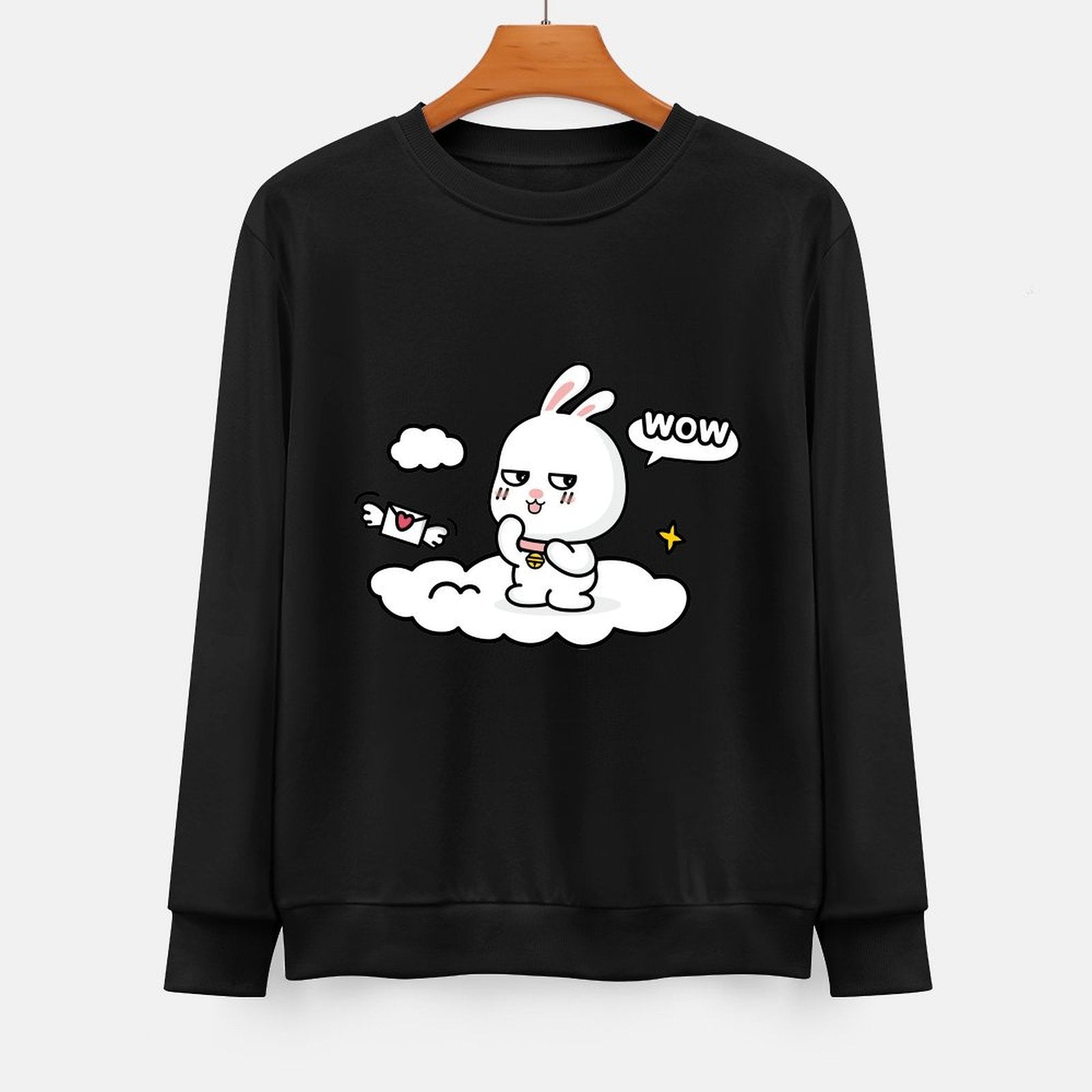 Front Patterned Long Sleeve TopLifestyleLine ActiveStyle